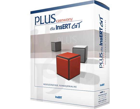czerwony PLUS dla InsERT GT - kolejny pakiet rozszerzeń funkcjonalnych dla systemów z linii InsERT GT